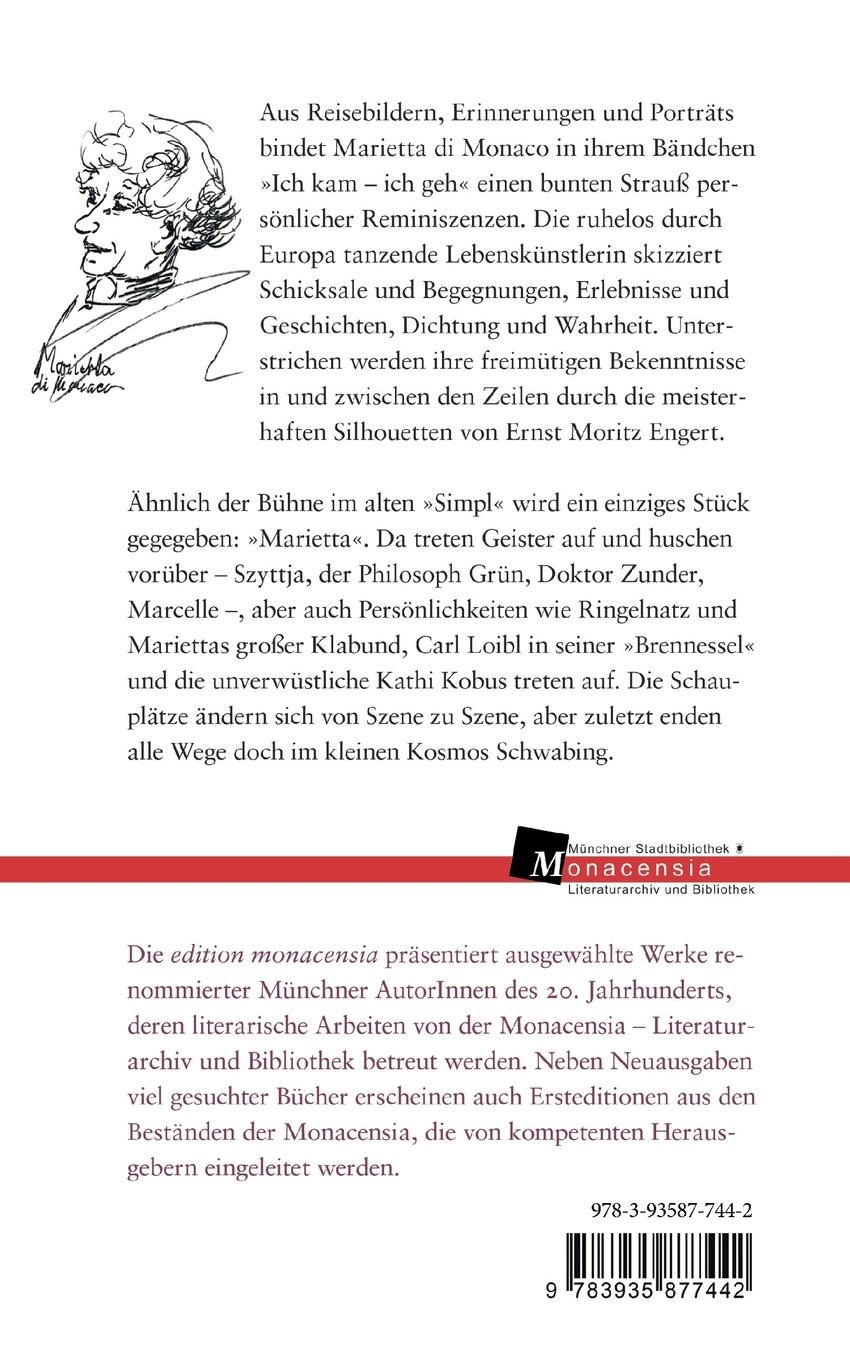 Rückseitencover Ich kam - ich geh