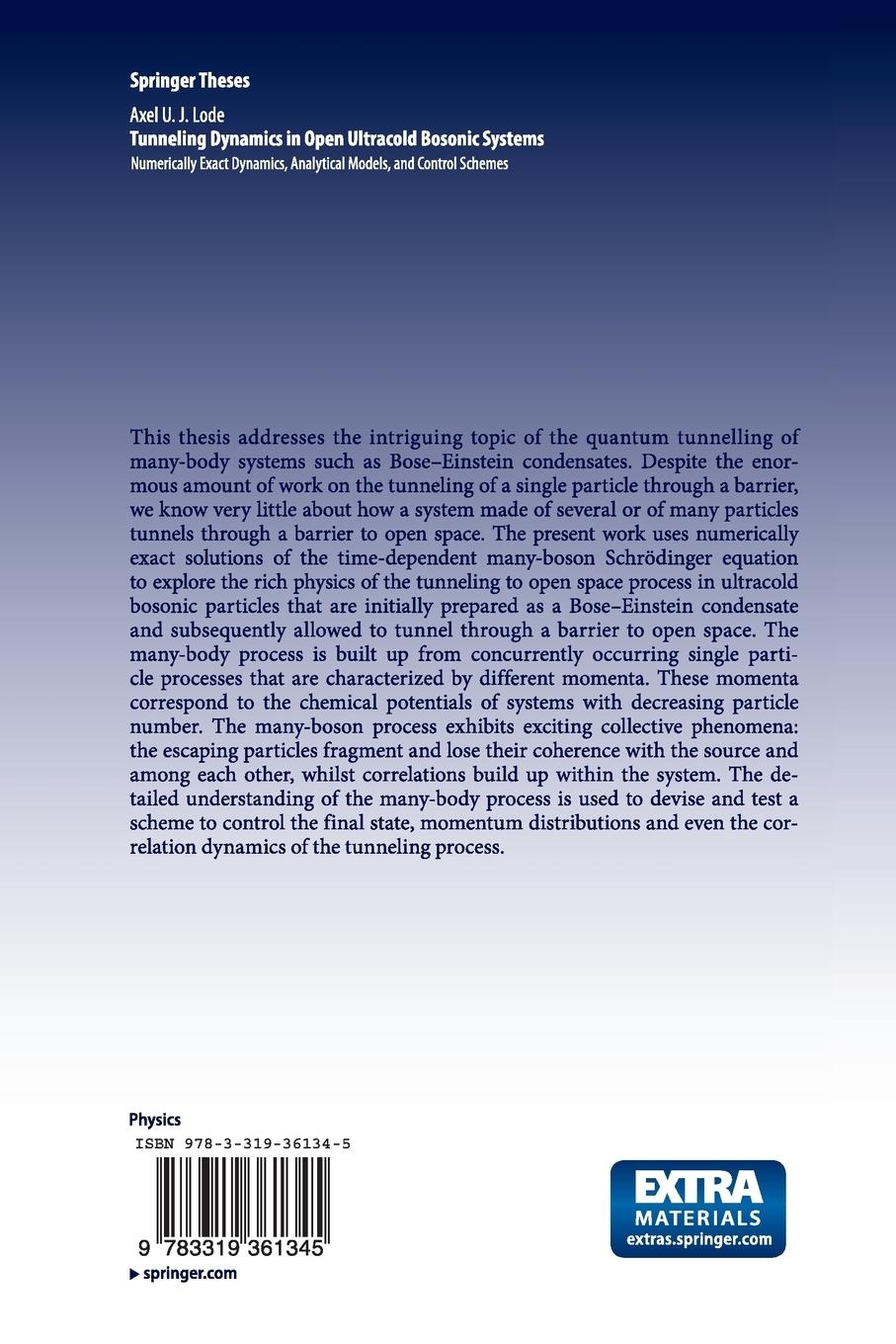 Rückseitencover Tunneling Dynamics in Open Ultracold Bosonic Systems