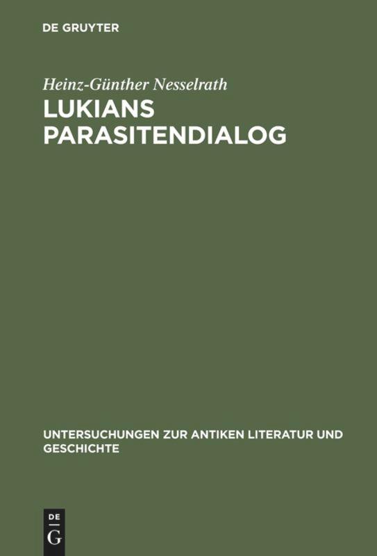 Vorderes Coverbild Lukians Parasitendialog