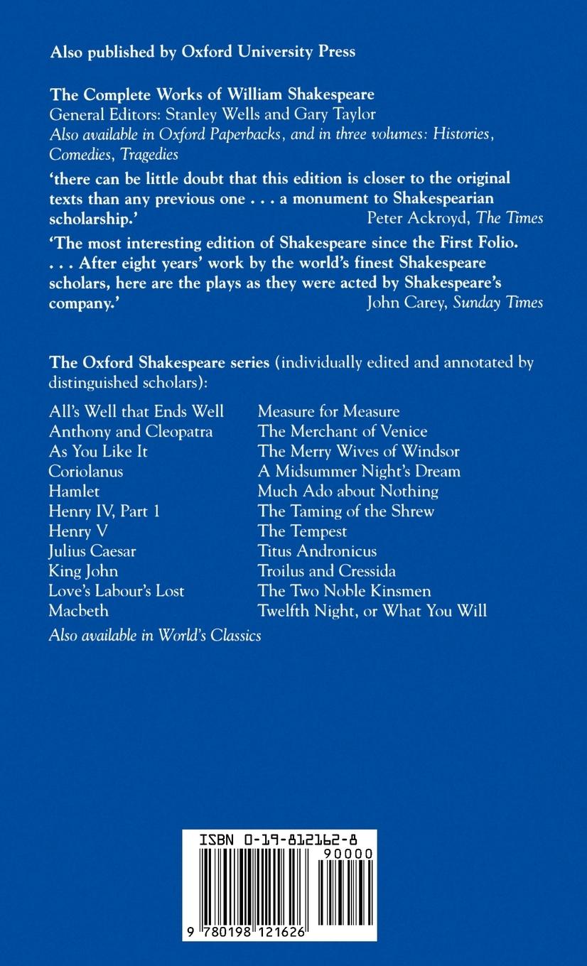 Rückseitencover Peter Pan and Other Plays