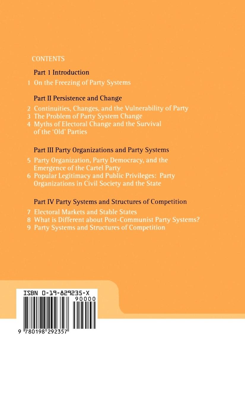 Rückseitencover Party System Change