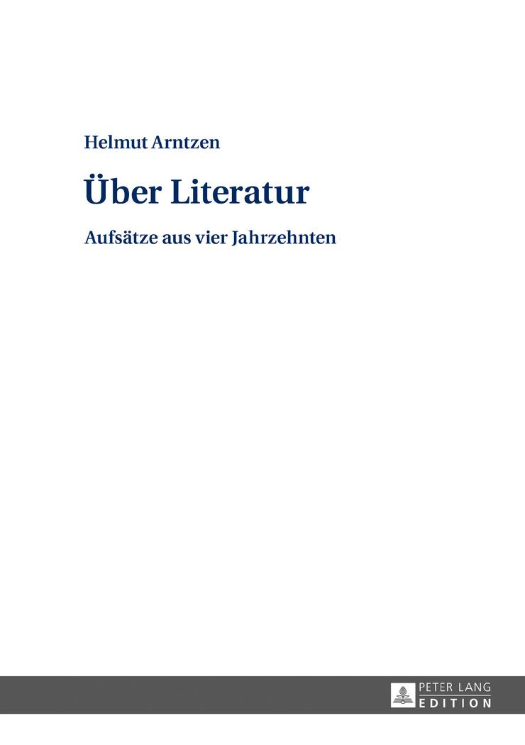 Vorderes Coverbild Über Literatur