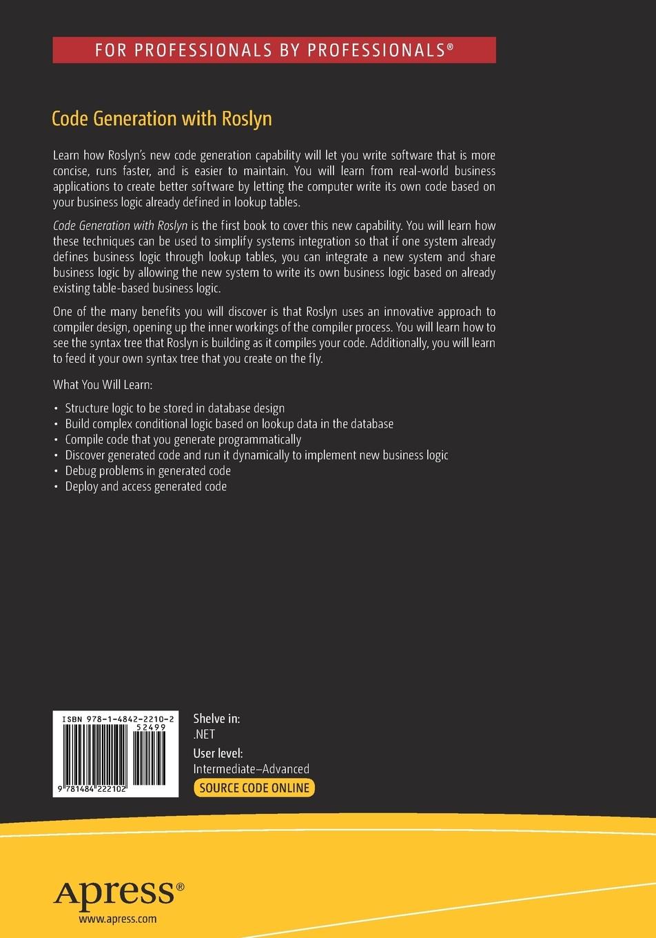 Rückseitencover Code Generation with Roslyn