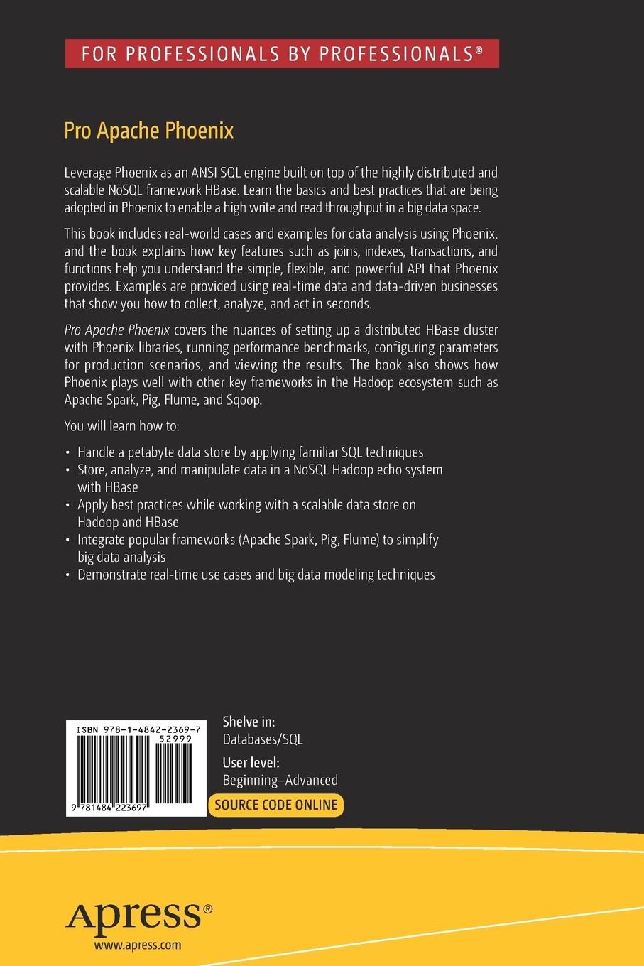 Rückseitencover Pro Apache Phoenix