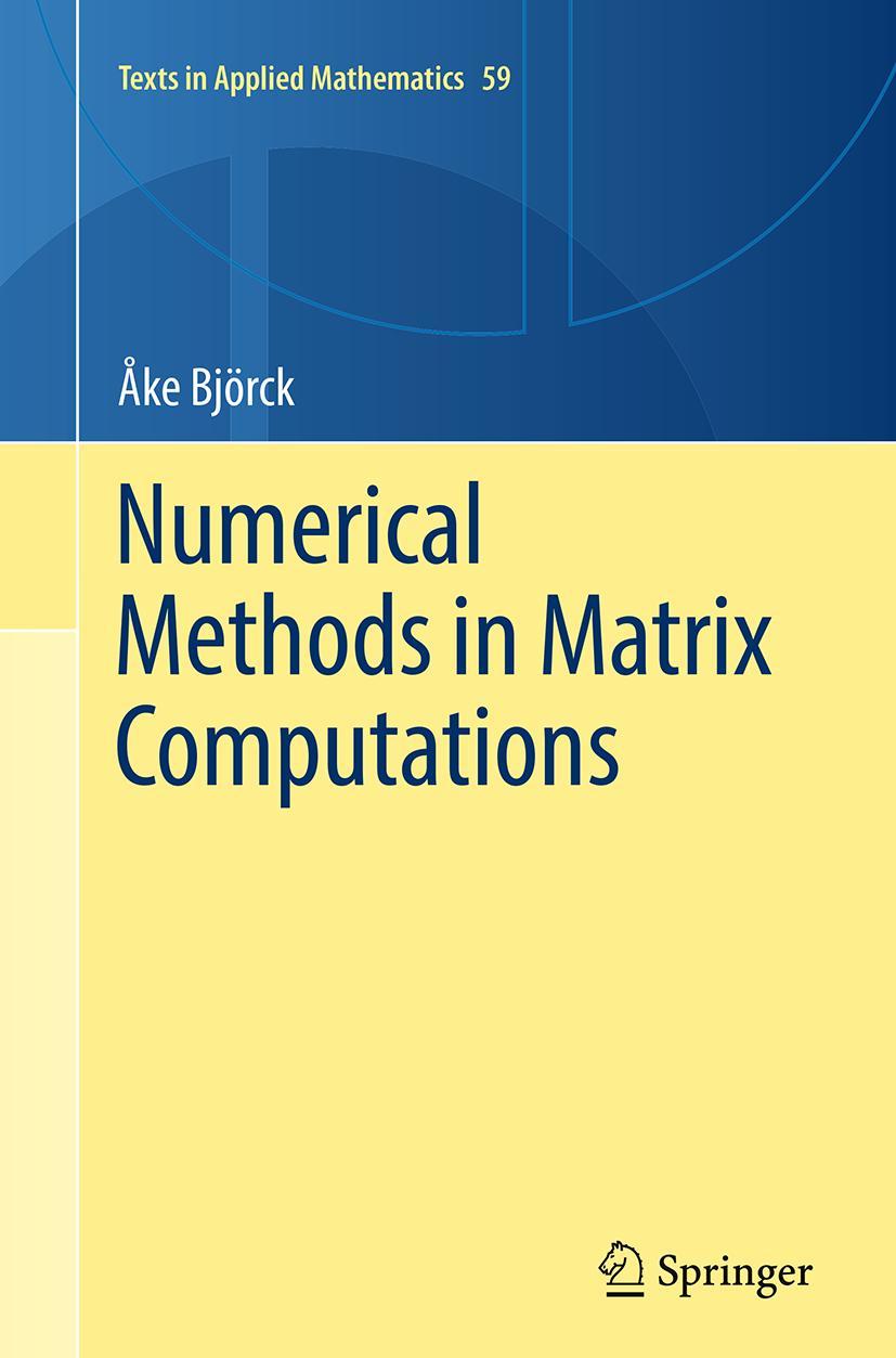 Vorderes Coverbild Numerical Methods in Matrix Computations