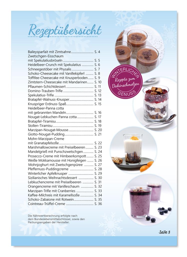 Beispielinhalt (Bild) Winterliche Desserts im Glas