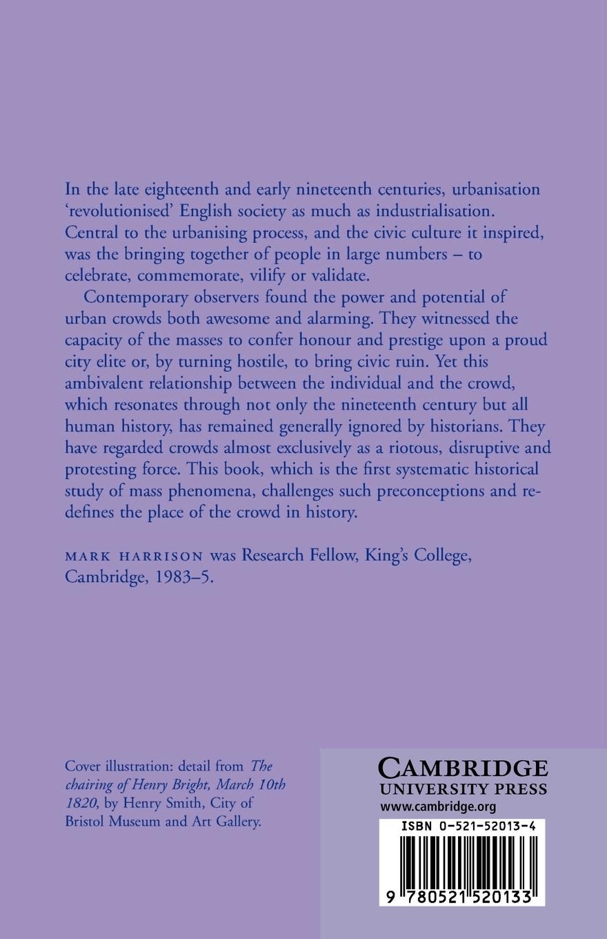Rückseitencover Crowds and History