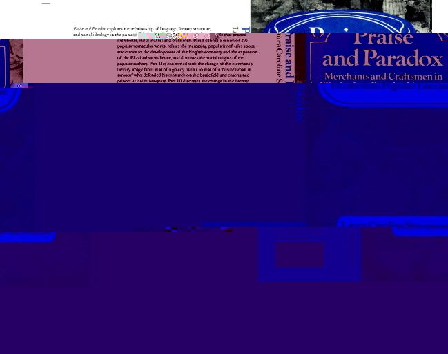 Vorderes Coverbild Praise and Paradox