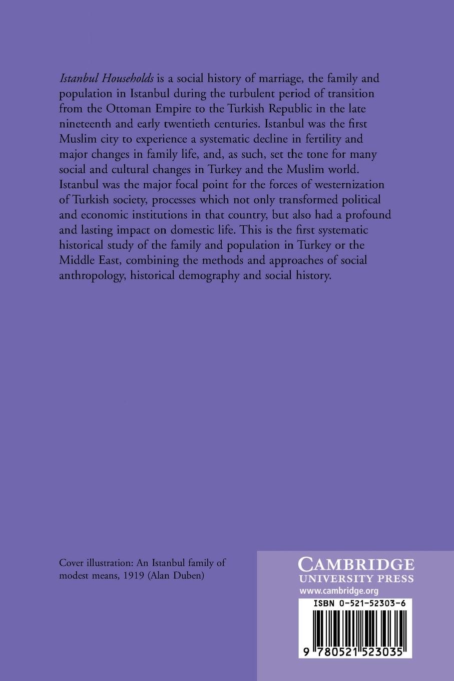 Rückseitencover Istanbul Households