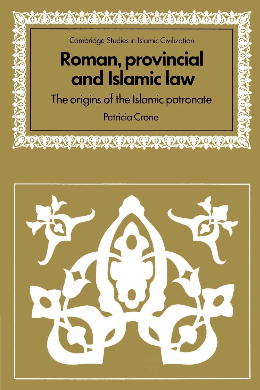 Vorderes Coverbild Roman, Provincial and Islamic Law