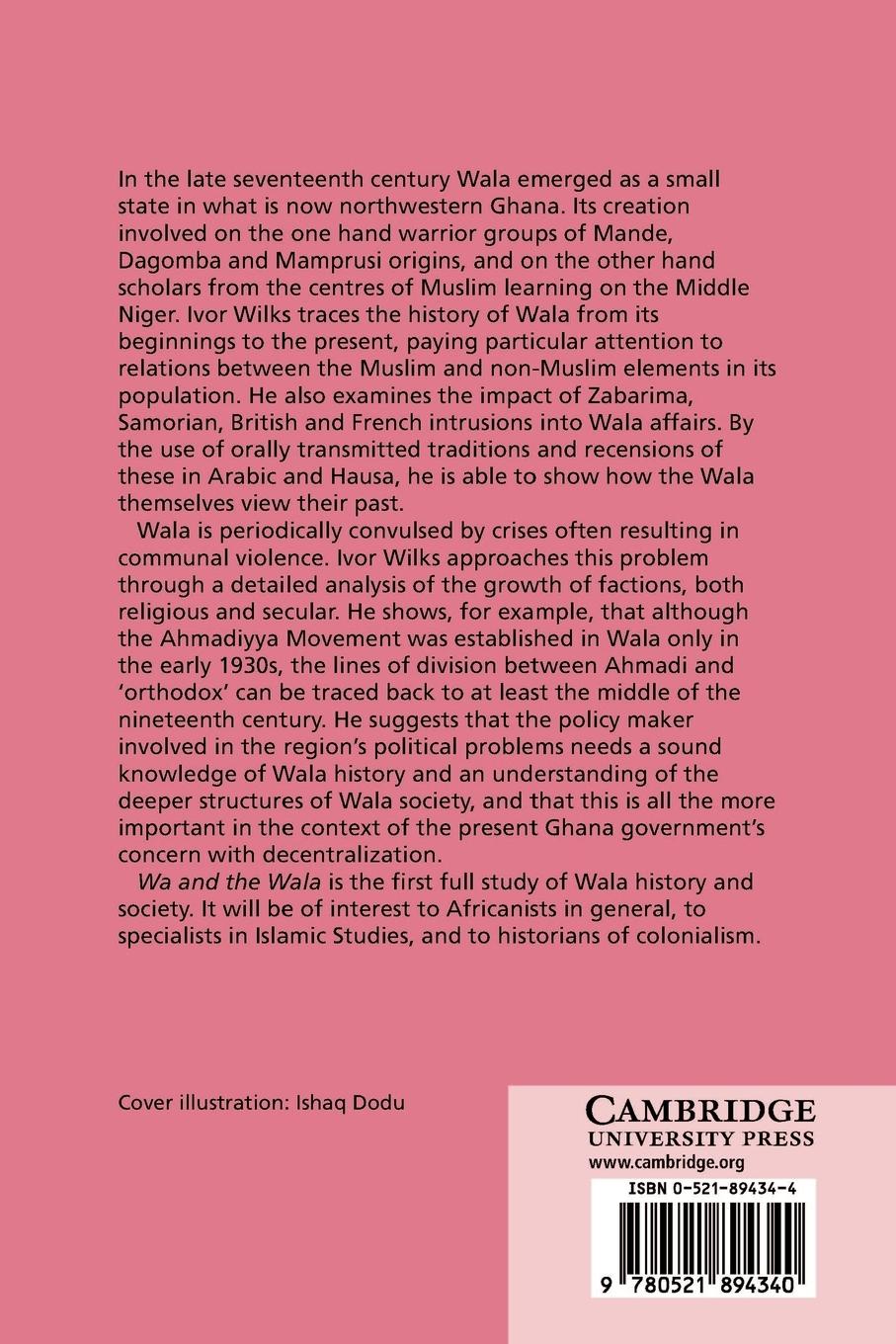 Rückseitencover Wa and the Wala