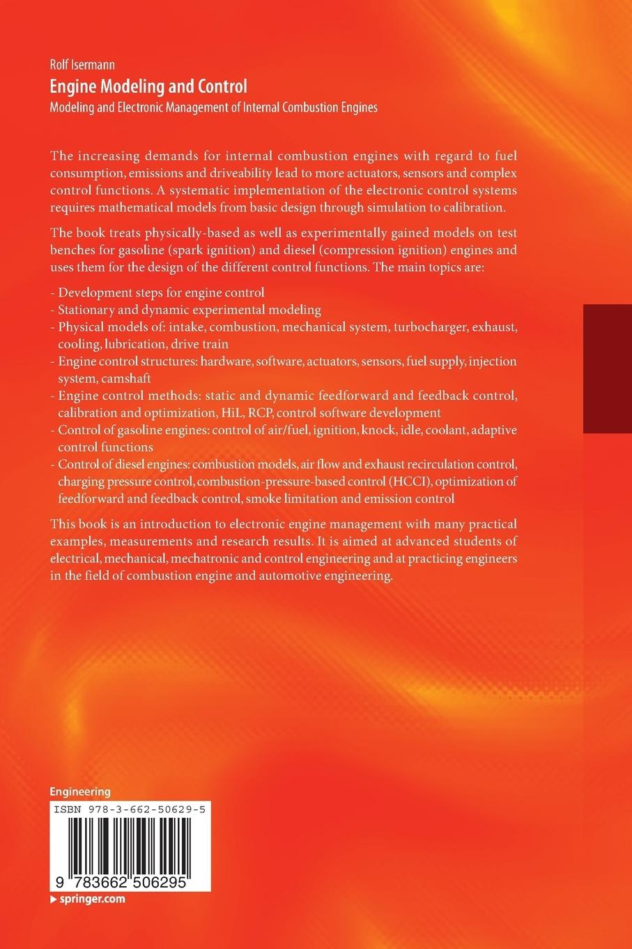 Rückseitencover Engine Modeling and Control