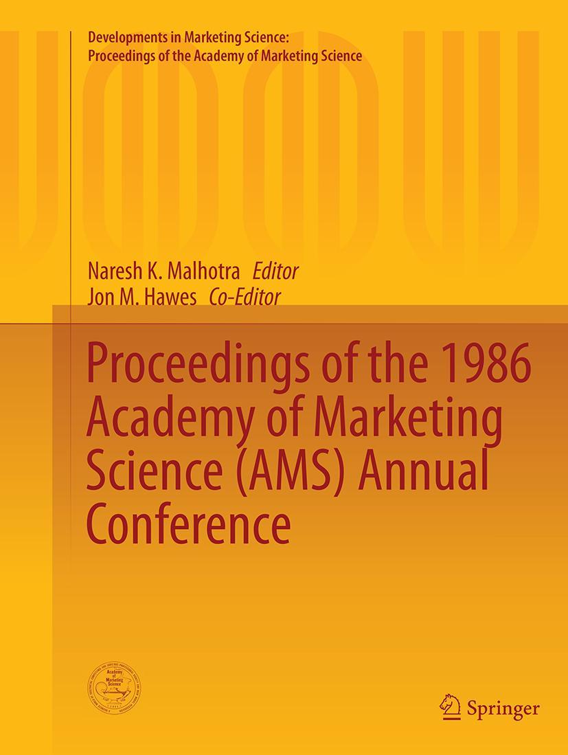 Vorderes Coverbild Proceedings of the 1986 Academy of Marketing Science (AMS) Annual Conference
