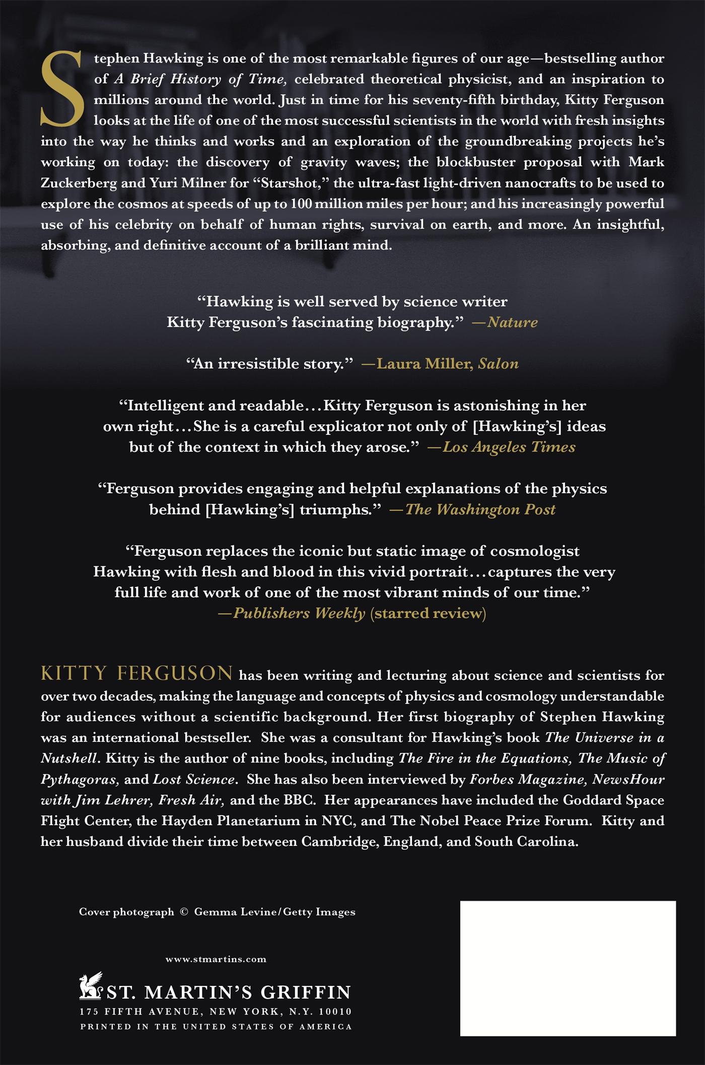 Rückseitencover Stephen Hawking