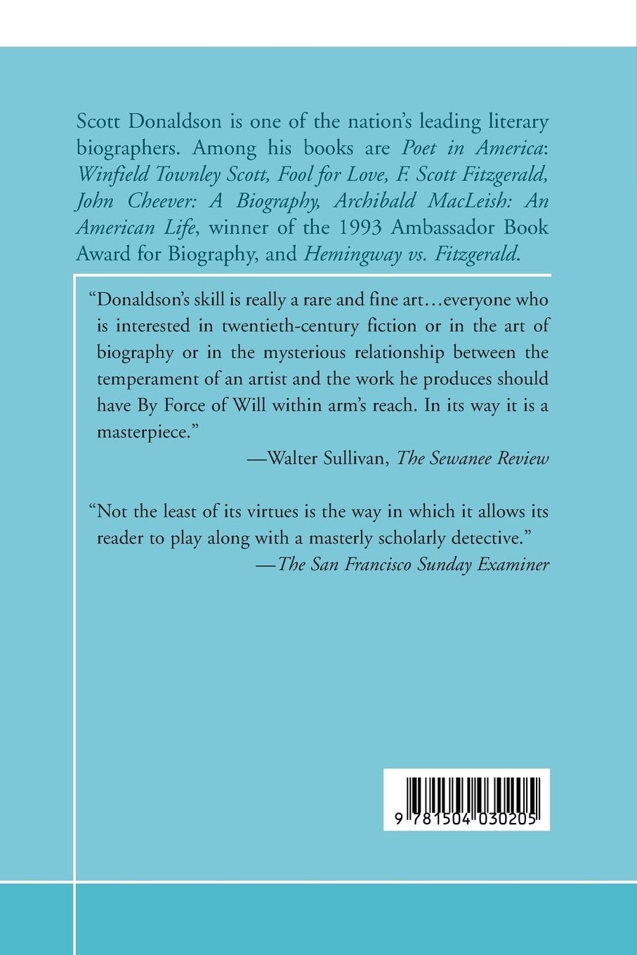 Rückseitencover By Force of Will