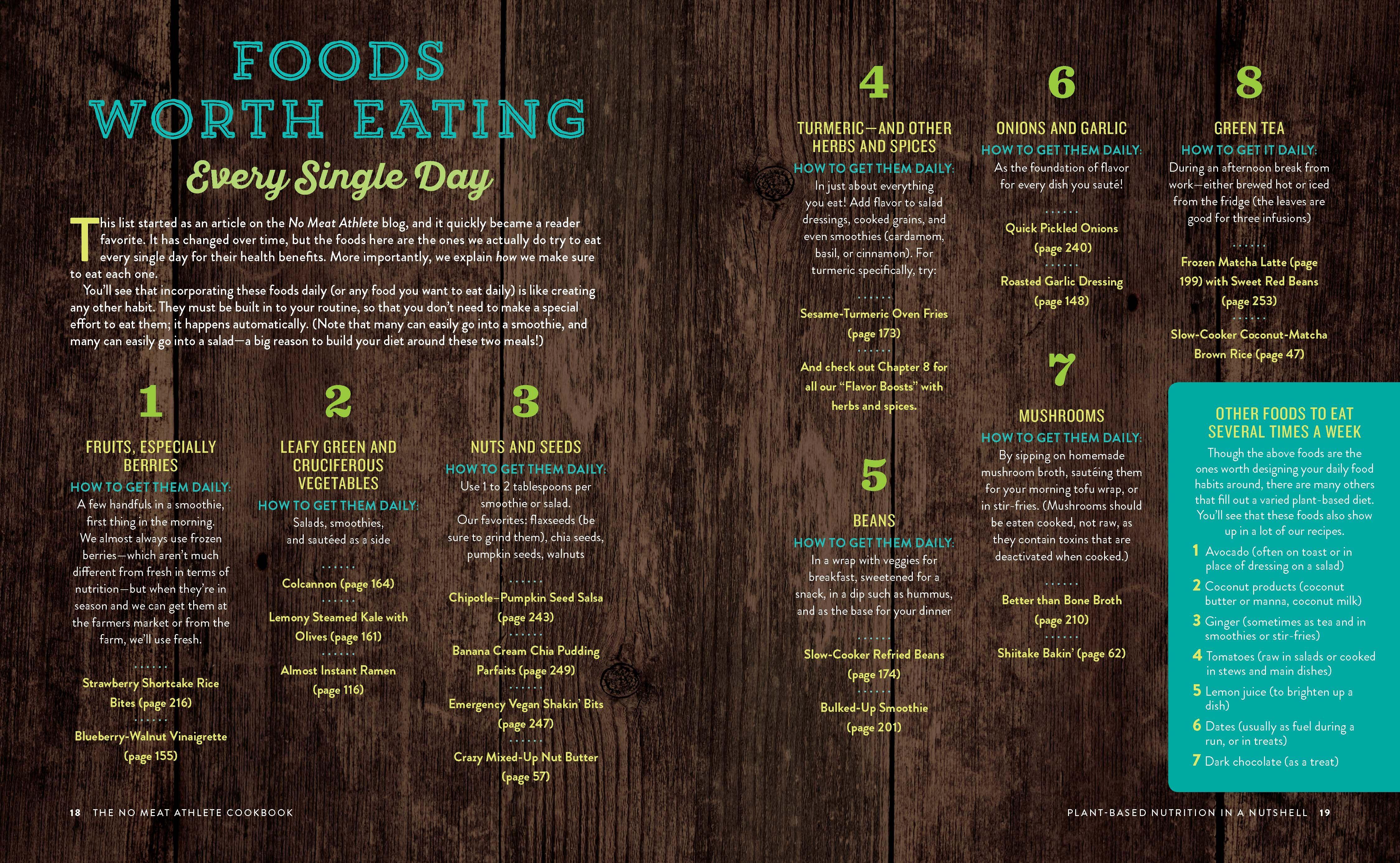 Beispielinhalt (Bild) The No Meat Athlete Cookbook