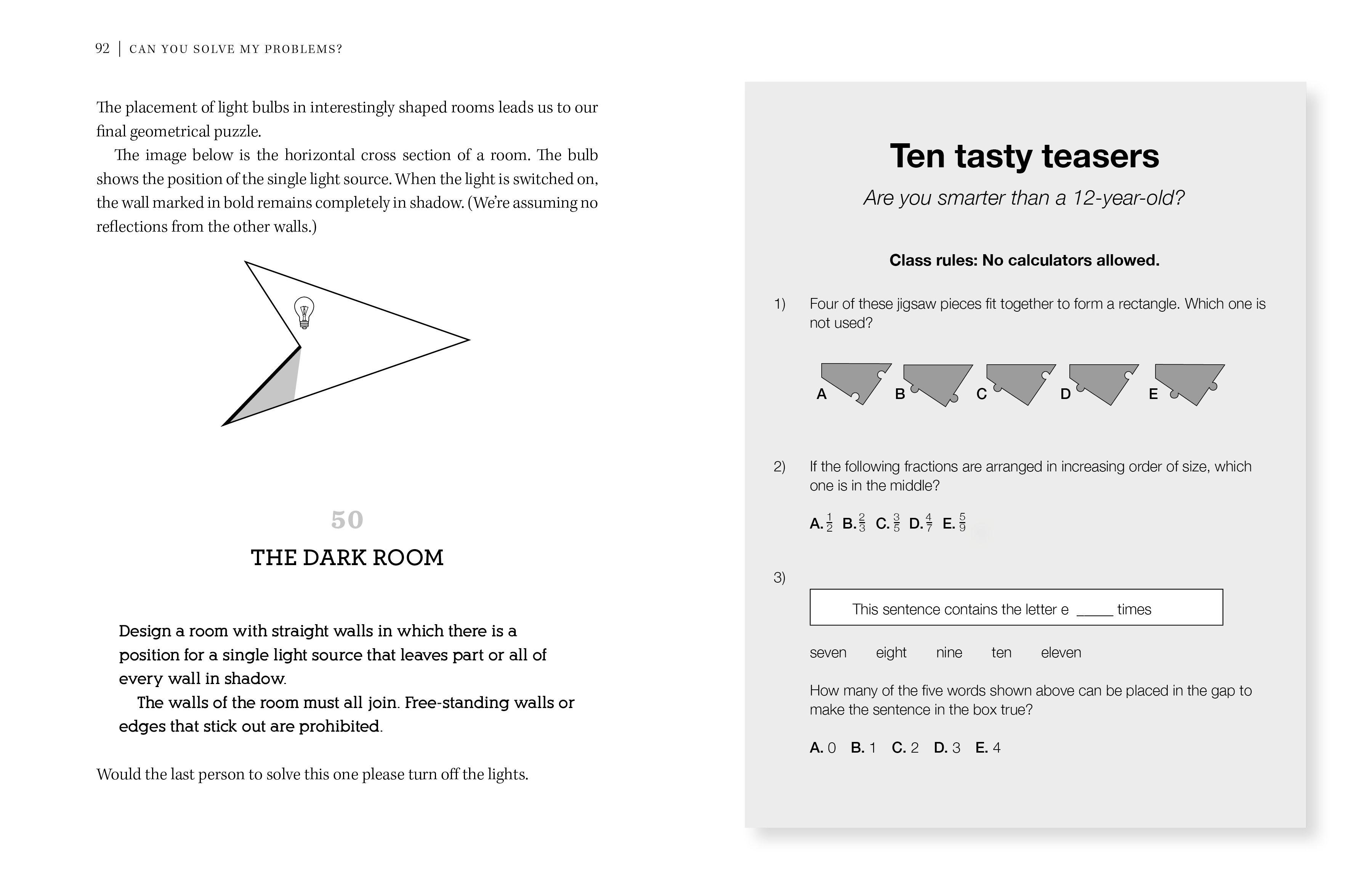Beispielinhalt (Bild) Can You Solve My Problems?