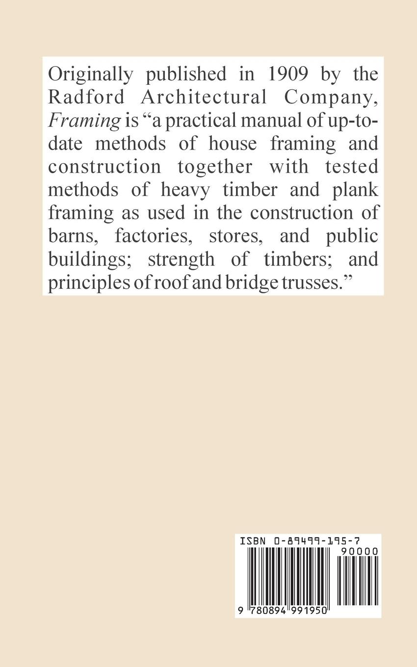 Rückseitencover Framing