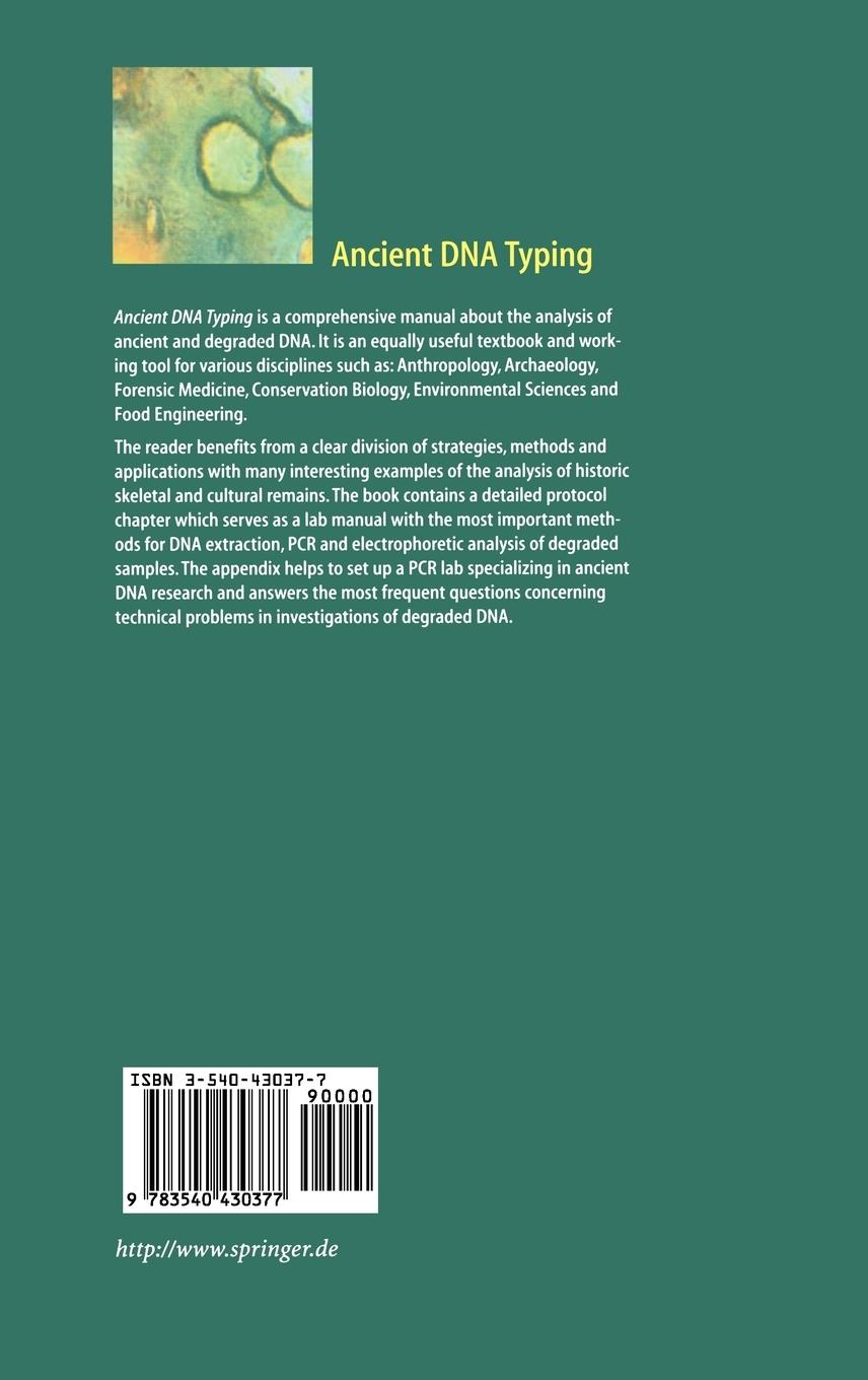 Rückseitencover Ancient DNA Typing