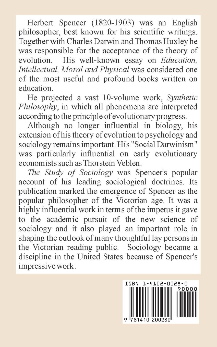 Rückseitencover Life and Letters of Herbert Spencer (Volume Two)