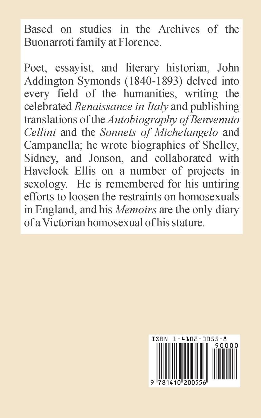 Rückseitencover The Life of Michelangelo Buonarroti