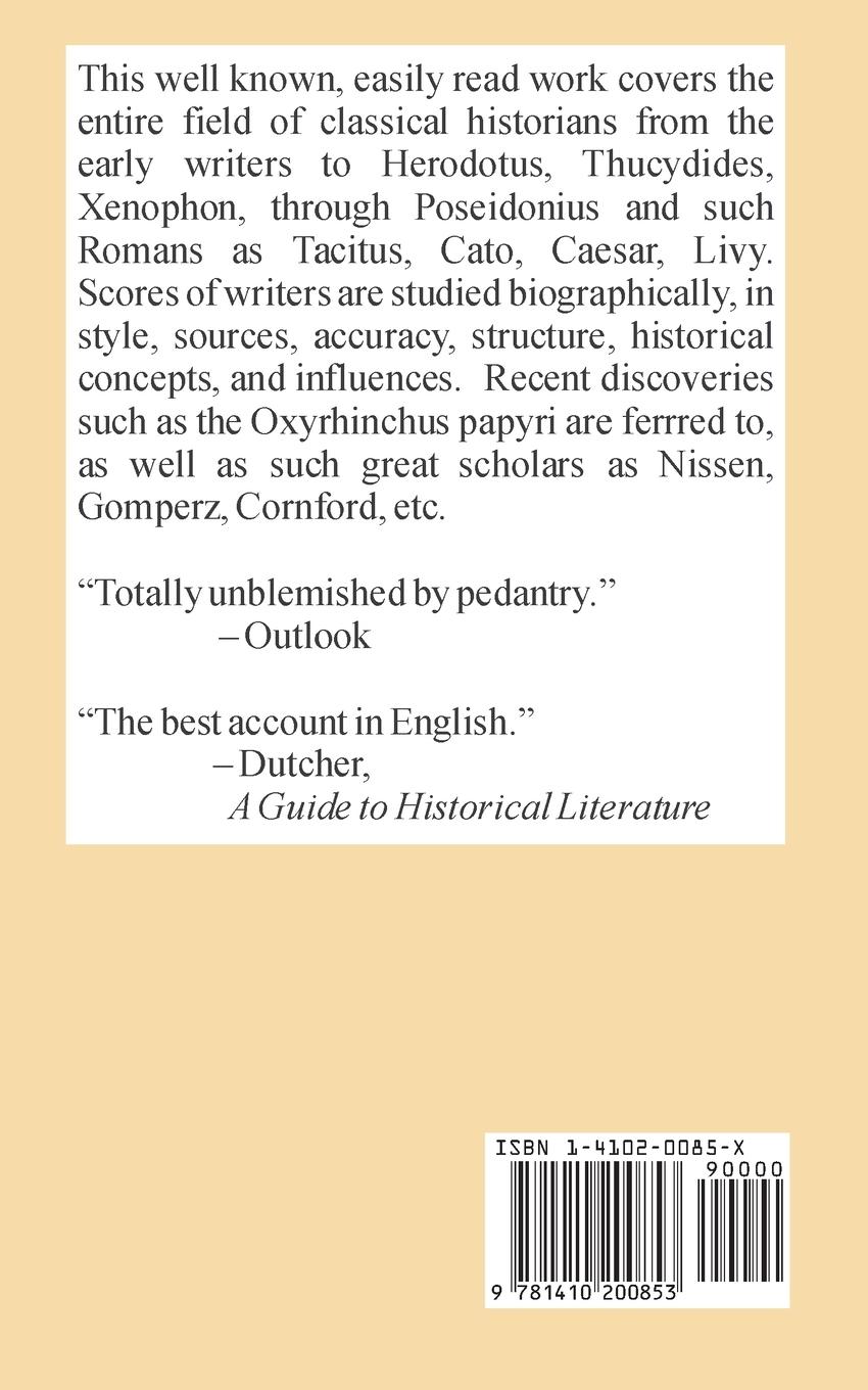 Rückseitencover The Ancient Greek Historians