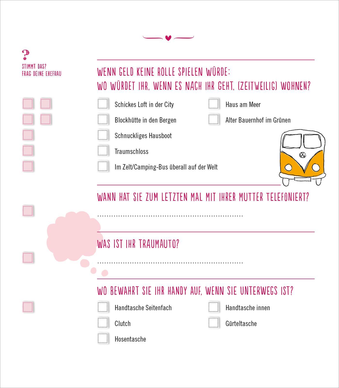 Beispielinhalt (Bild) Das ultimative Ehequiz