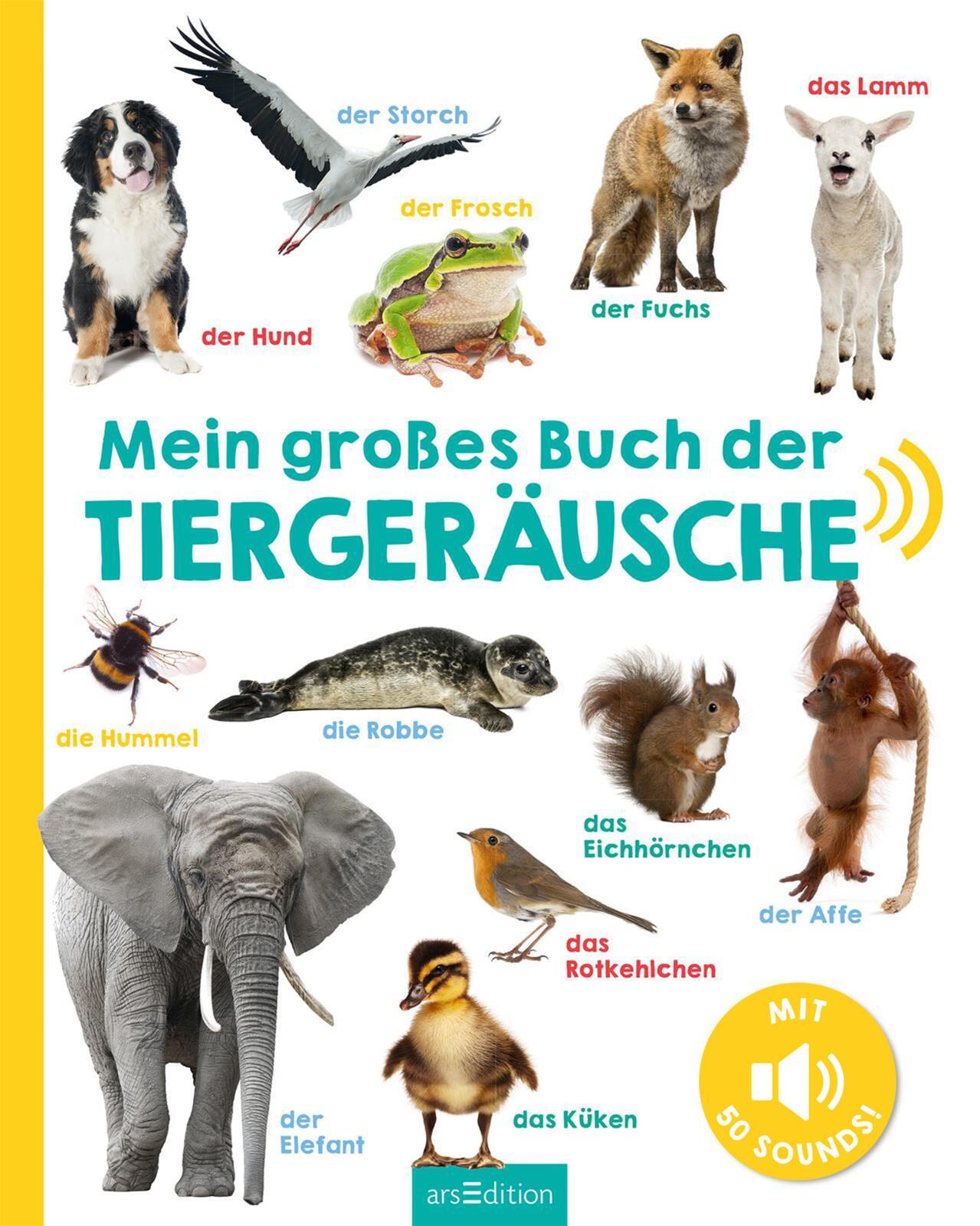 Beispielinhalt (Bild) Mein großes Buch der Tiergeräusche