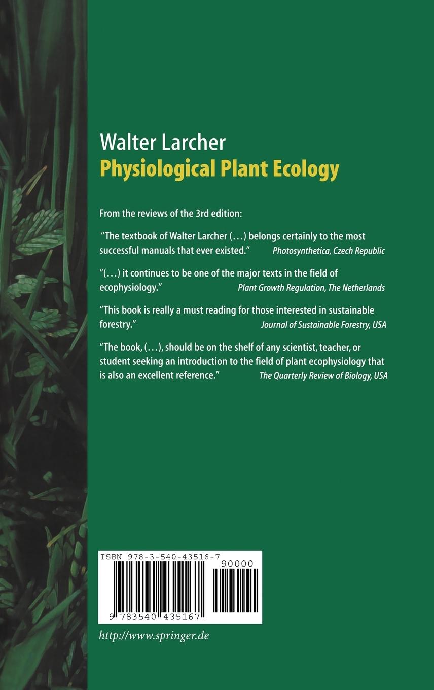Rückseitencover Physiological Plant Ecology