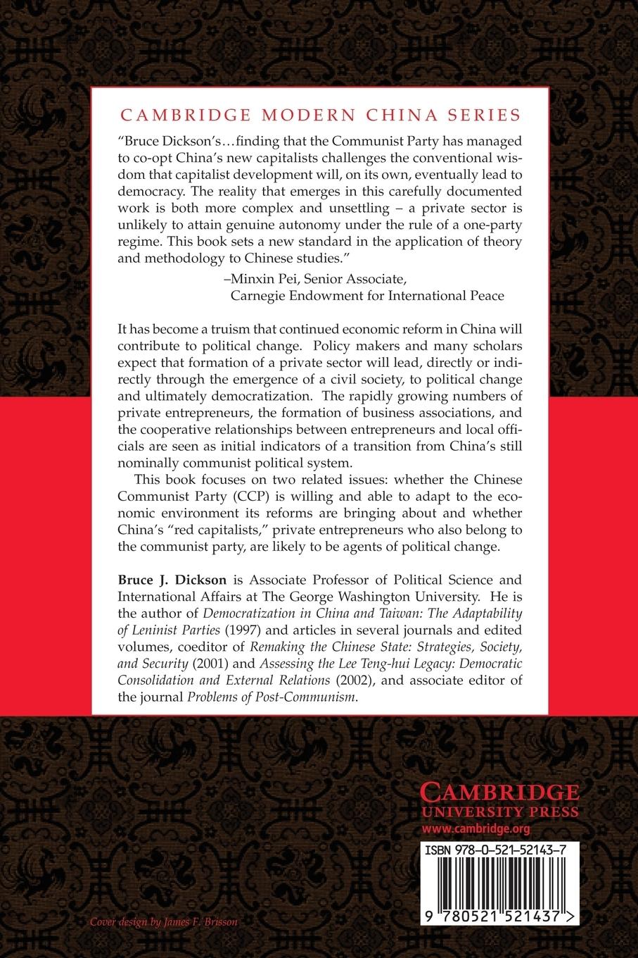 Rückseitencover Red Capitalists in China