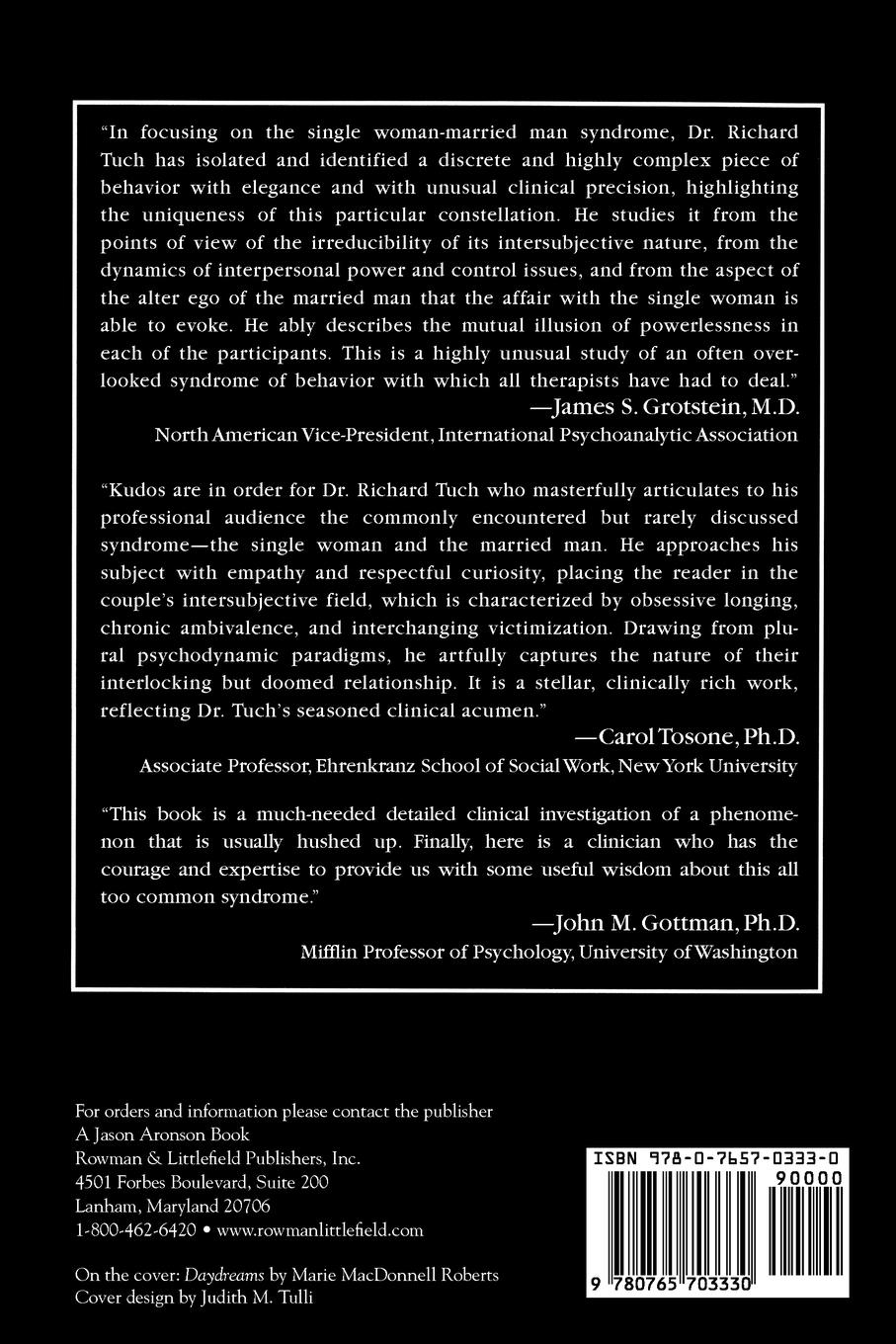 Rückseitencover Single Woman-Married Man Syndrome