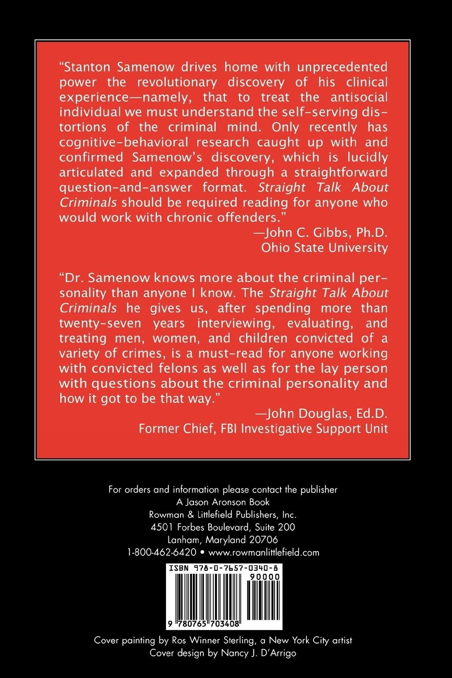 Rückseitencover Straight Talk about Criminals