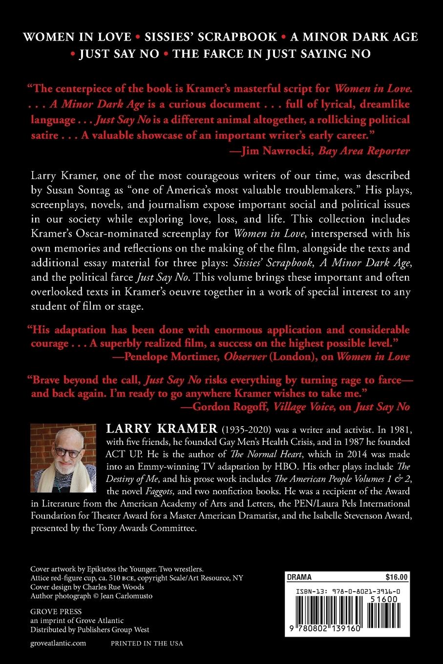 Rückseitencover Women in Love and Other Dramatic Writings