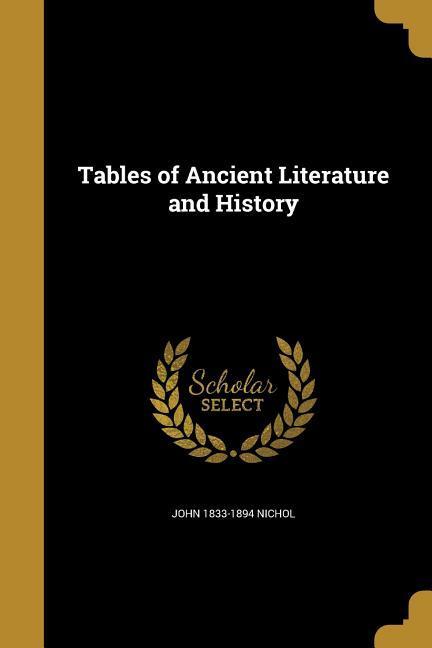 Vorderes Coverbild Tables of Ancient Literature and History