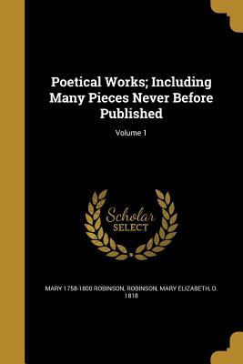 Vorderes Coverbild Poetical Works; Including Many Pieces Never Before Published; Volume 1