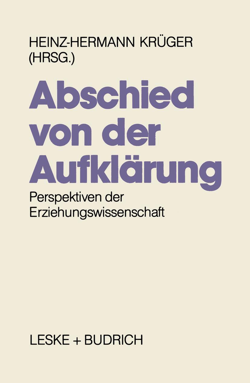 Vorderes Coverbild Abschied von der Aufklärung?