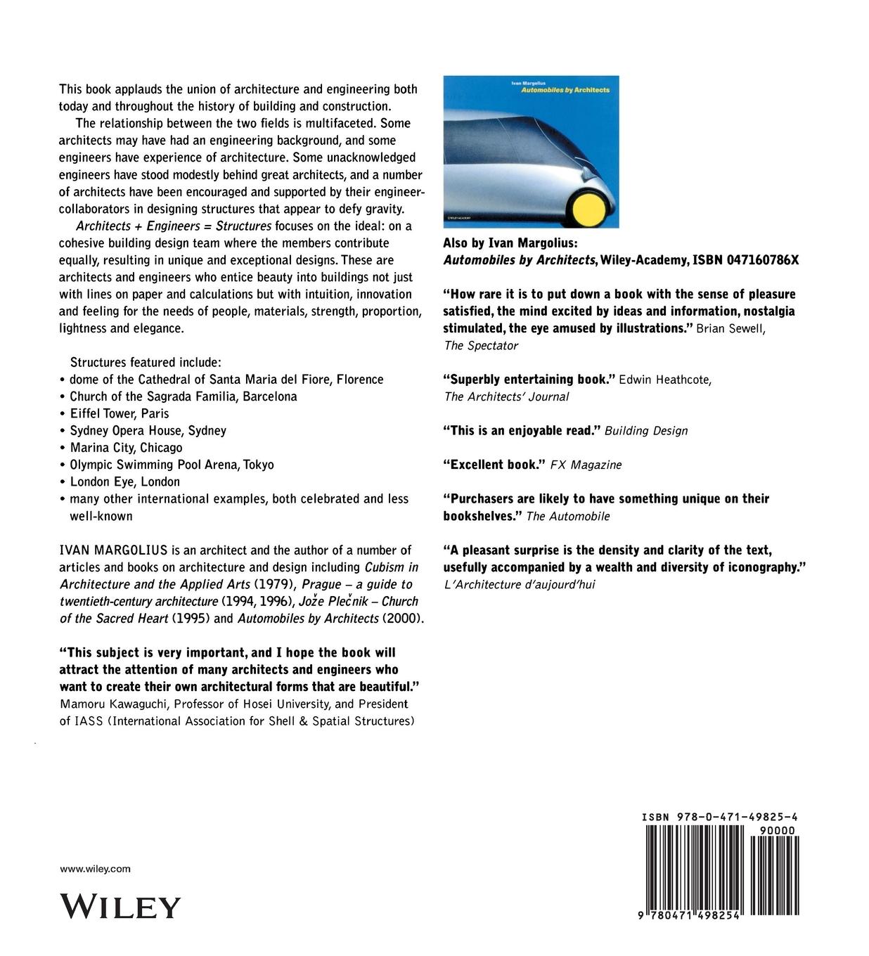 Rückseitencover Architects + Engineers = Structures