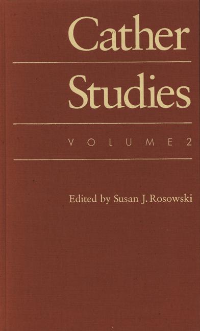 Vorderes Coverbild Cather Studies, Volume 2