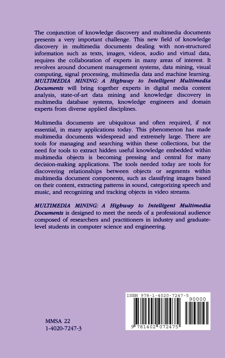 Rückseitencover Multimedia Mining