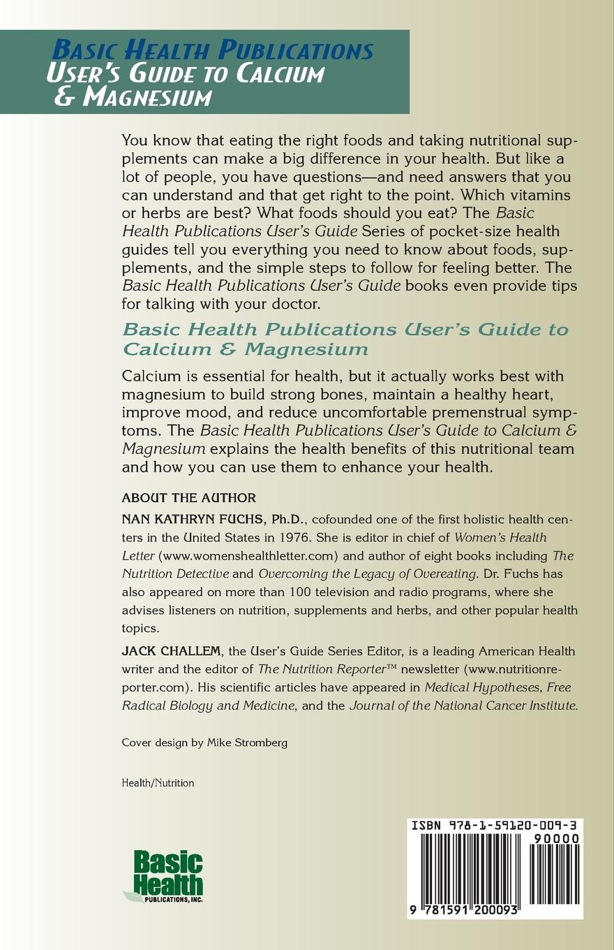 Rückseitencover User's Guide to Calcium & Magnesium