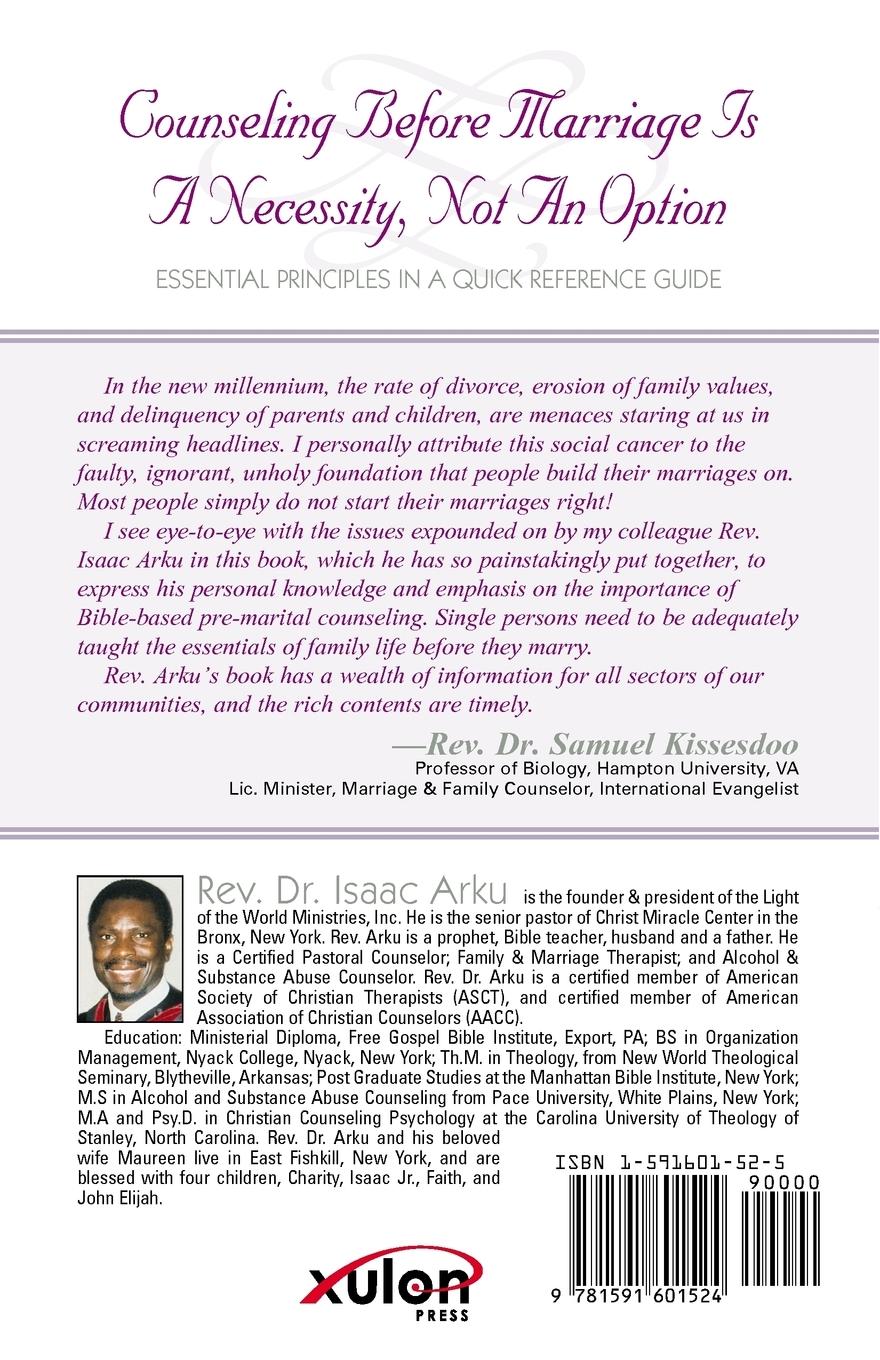 Rückseitencover Counseling Before Marriage Is a Necessity, Not an Option