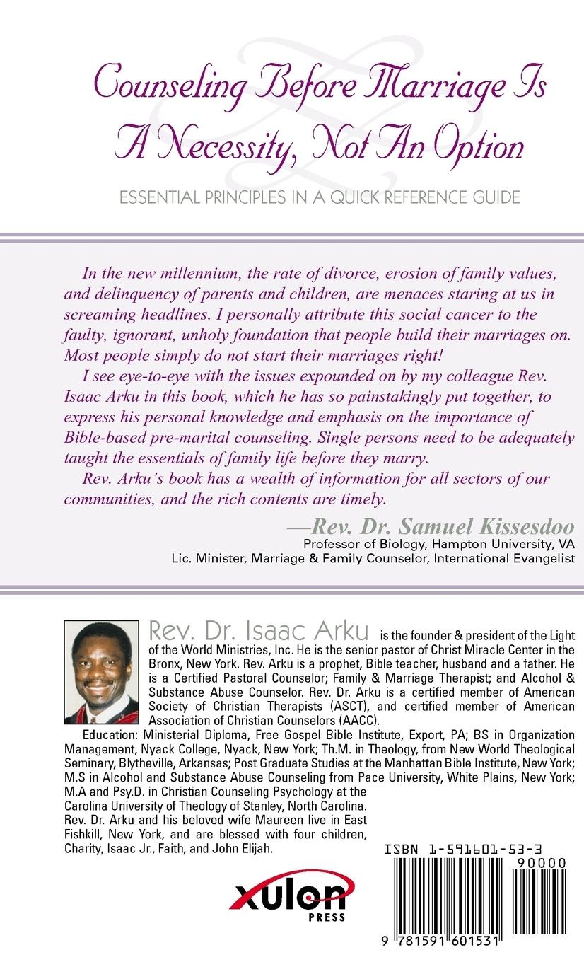 Rückseitencover Counseling Before Marriage Is a Necessity, Not an Option