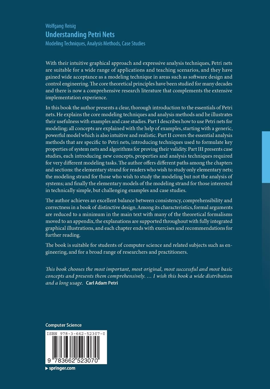 Rückseitencover Understanding Petri Nets