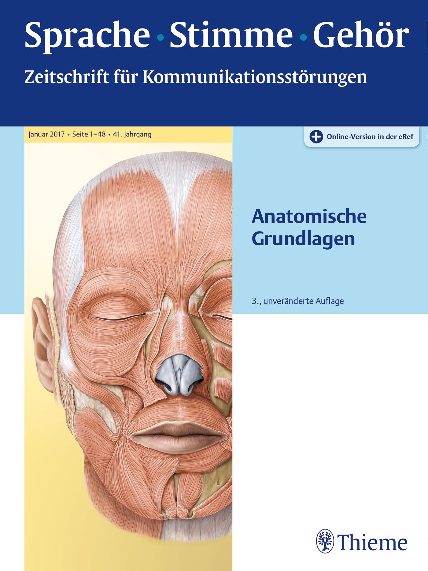 Vorderes Coverbild Sprache - Stimme - Gehör - Anatomische Grundlagen