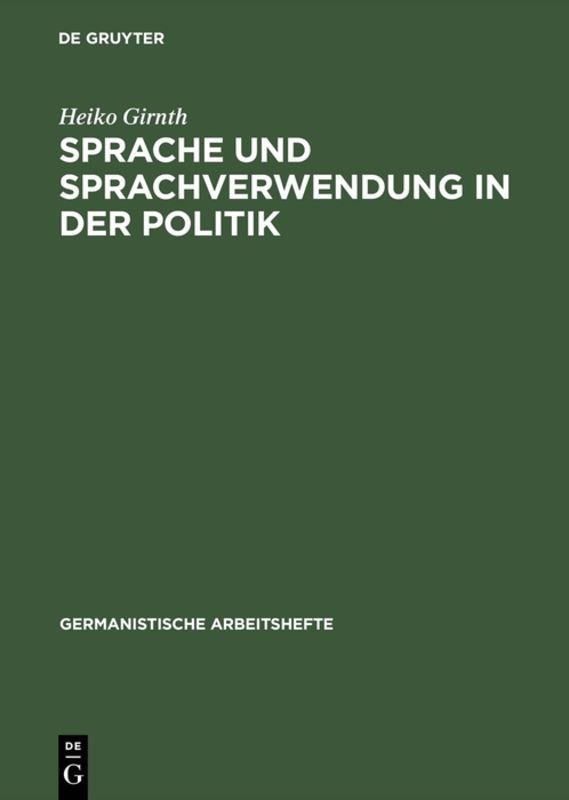 Vorderes Coverbild Sprache und Sprachverwendung in der Politik