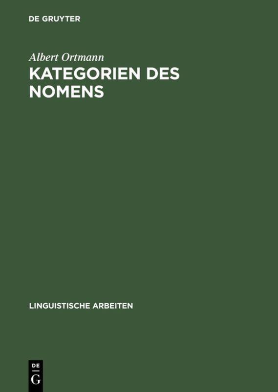 Vorderes Coverbild Kategorien des Nomens