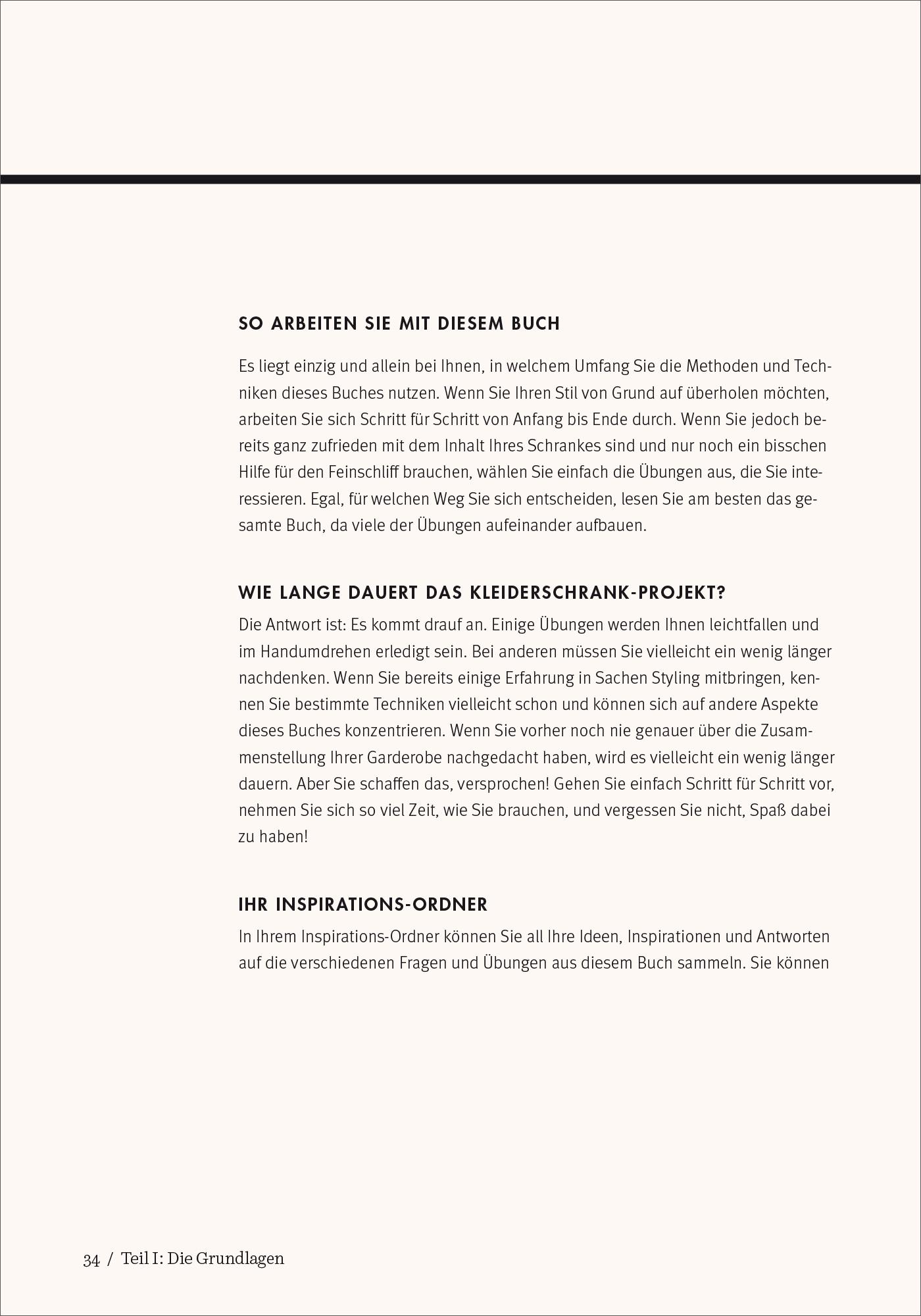 Beispielinhalt (Bild) Das Kleiderschrank-Projekt