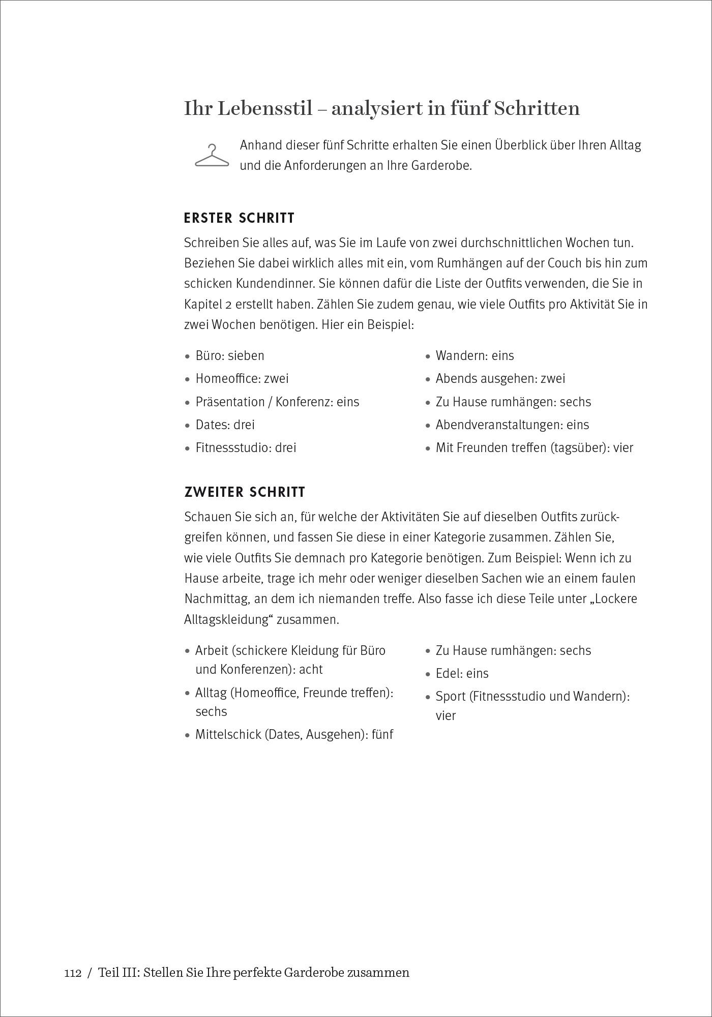 Beispielinhalt (Bild) Das Kleiderschrank-Projekt