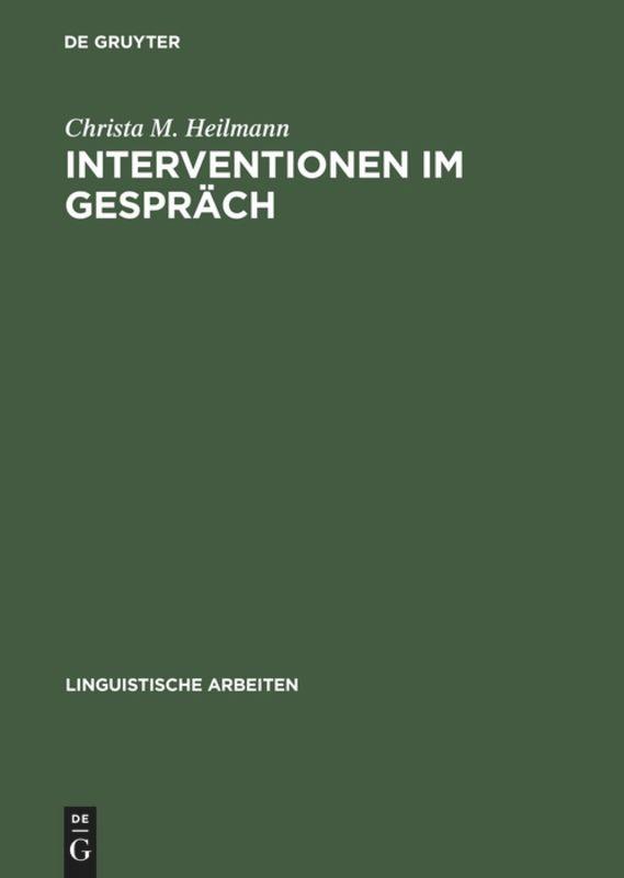 Vorderes Coverbild Interventionen im Gespräch