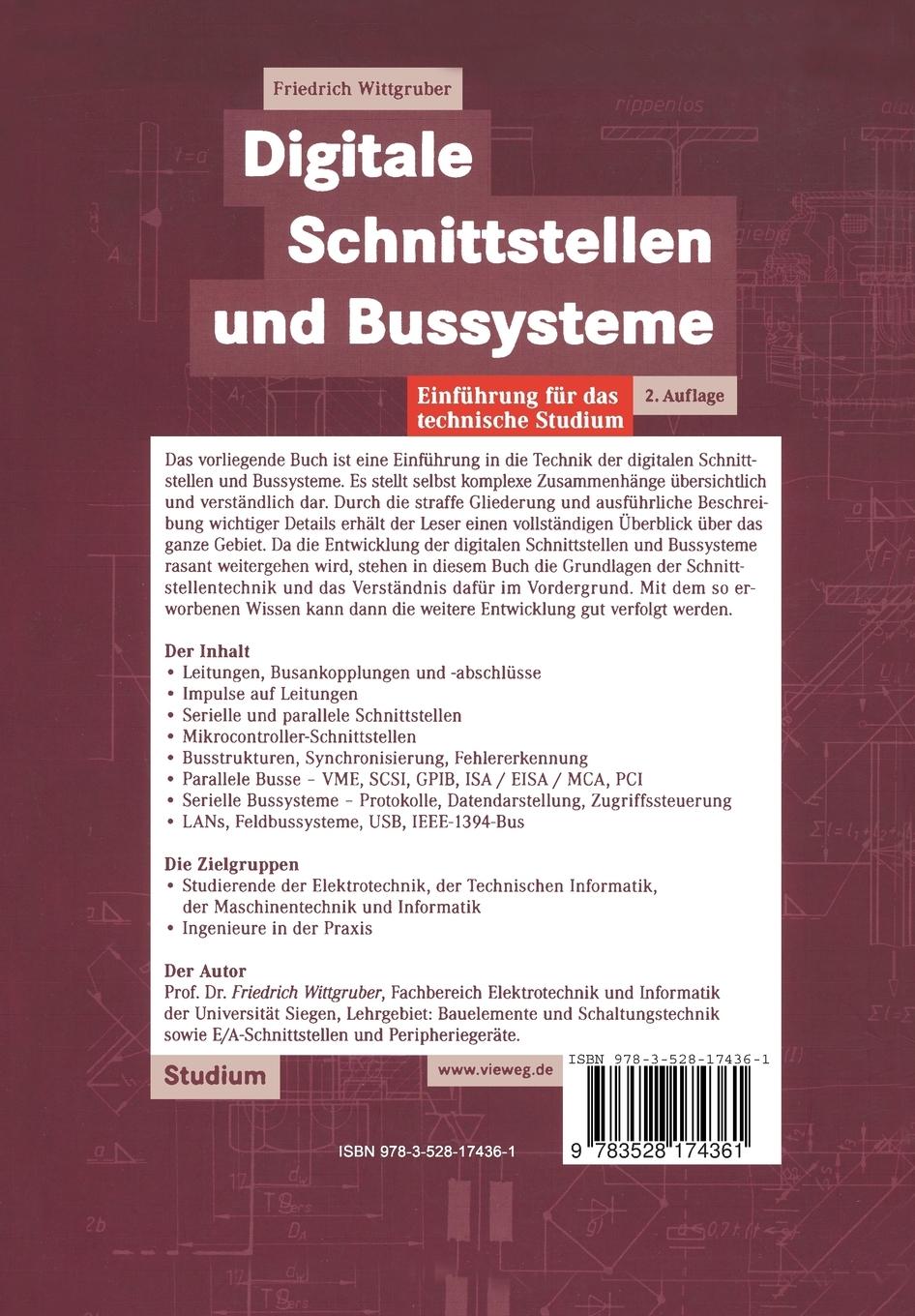 Rückseitencover Digitale Schnittstellen und Bussysteme